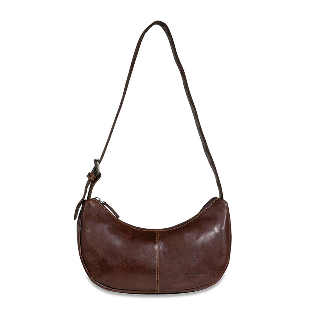 Leather Handbag - Voyager #7214 Half Moon Hobo Bag | Jack Georges
