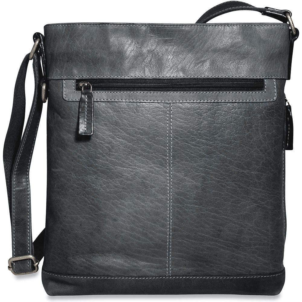 Leather Crossbody Bag Voyager - Slate | Jack Georges