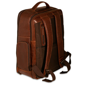 Voyager Large Travel Backpack - Brown - 3qtr - Left