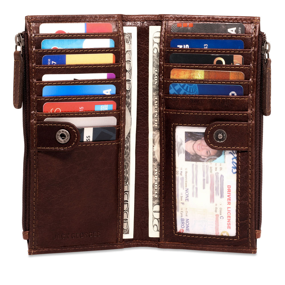 Slim Zippered Wallet #7717