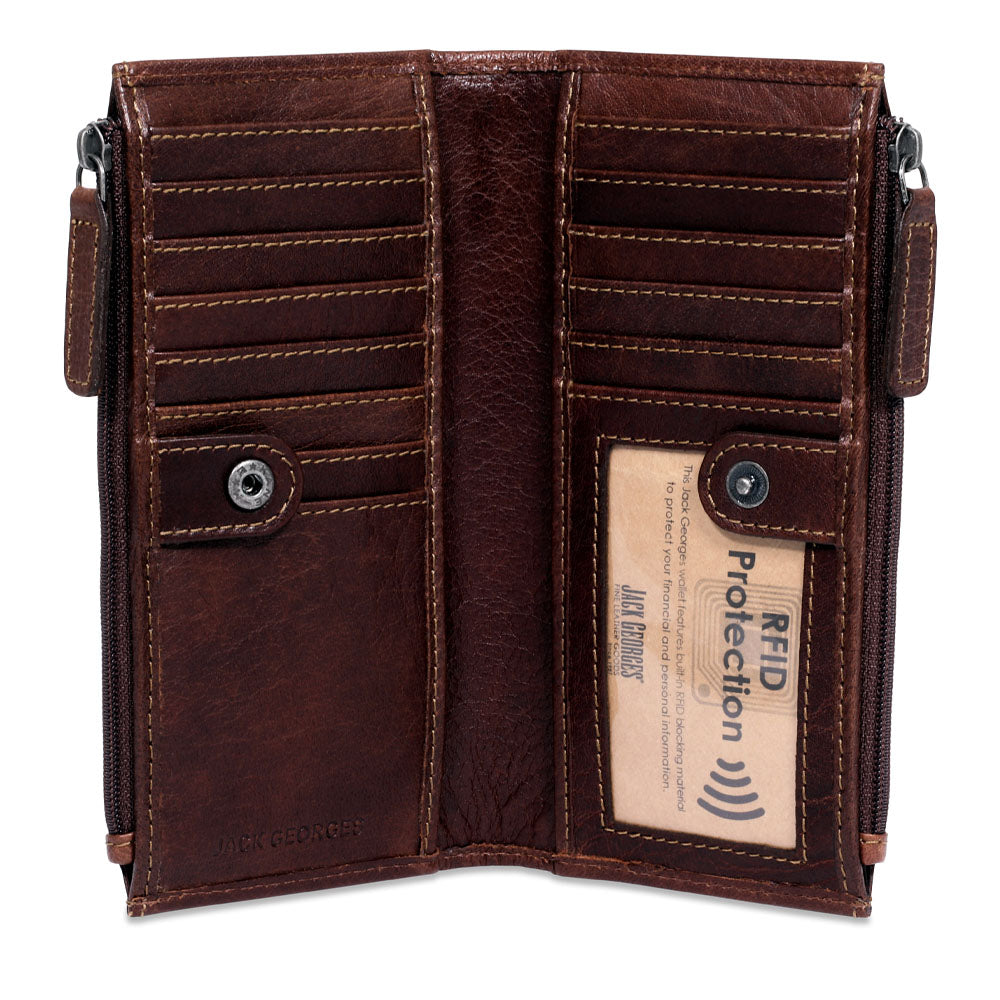 Slim Zippered Wallet #7717