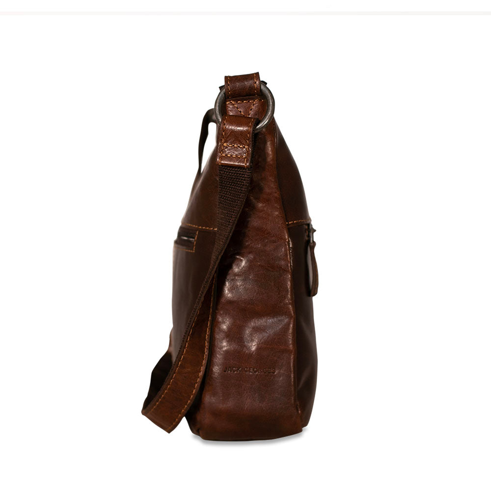Voyager Midtown Shoulder Bag #7875 Brown Left Back