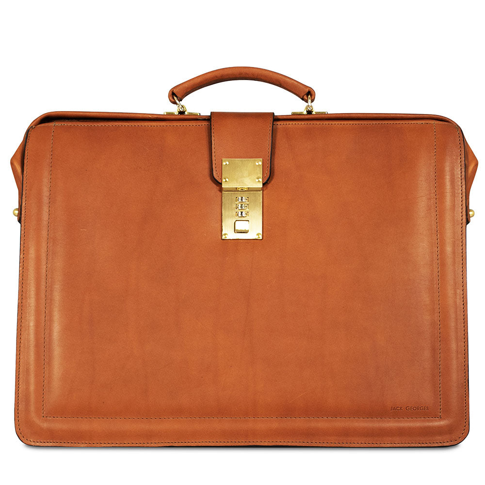 Belting Leather Classic Combination Lock Briefbag #9005