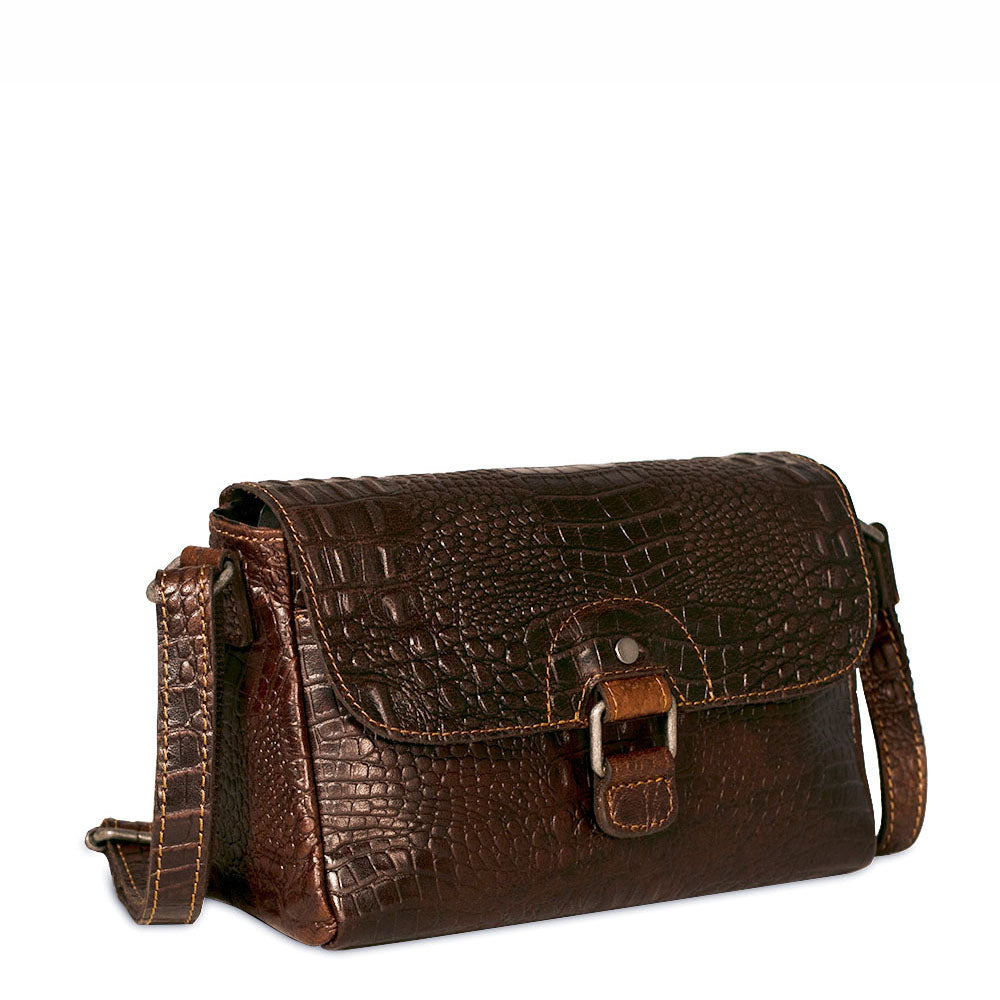 Hornback Croco Emma Petite Crossbody Bag #HB217