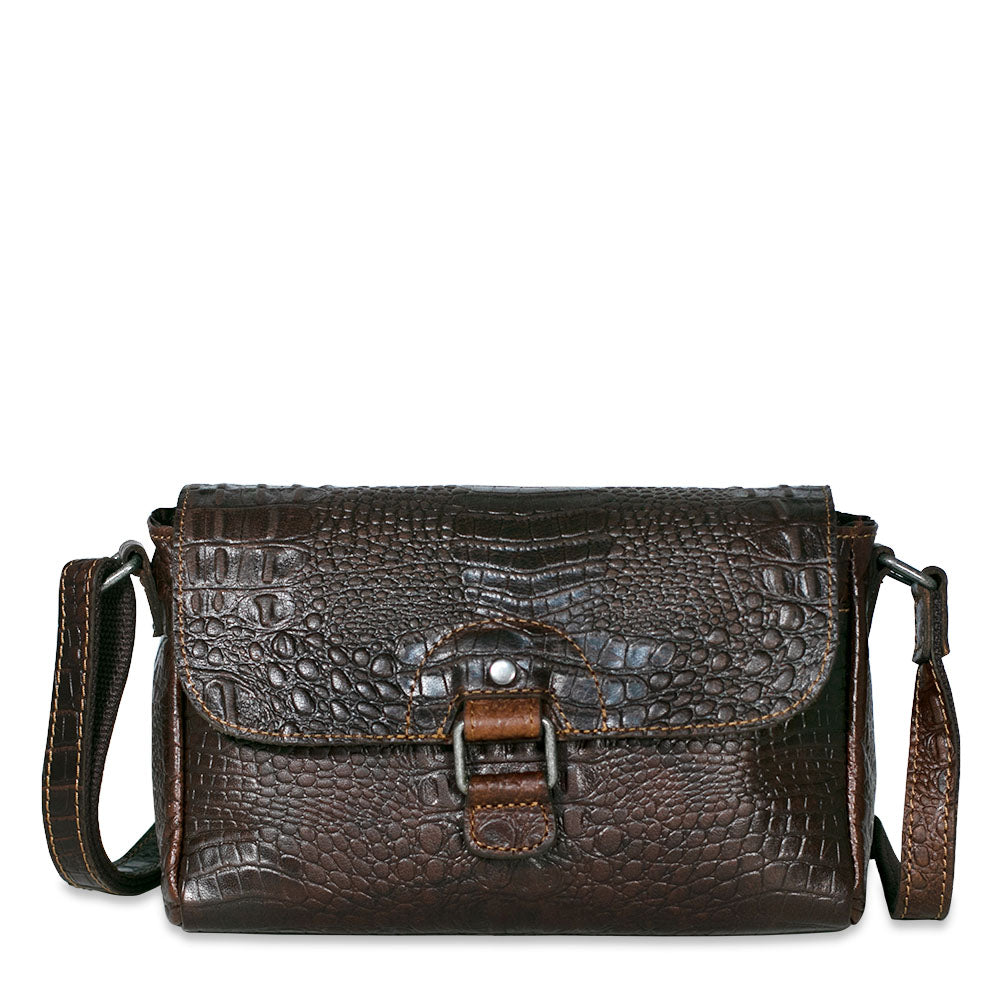 Hornback Croco Emma Petite Crossbody Bag #HB217