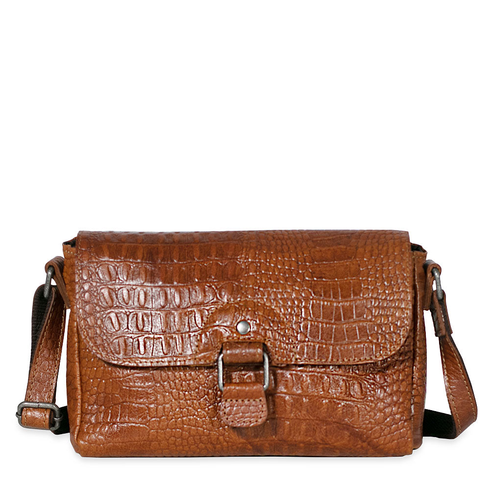 Hornback Croco Emma Petite Crossbody Bag #HB217