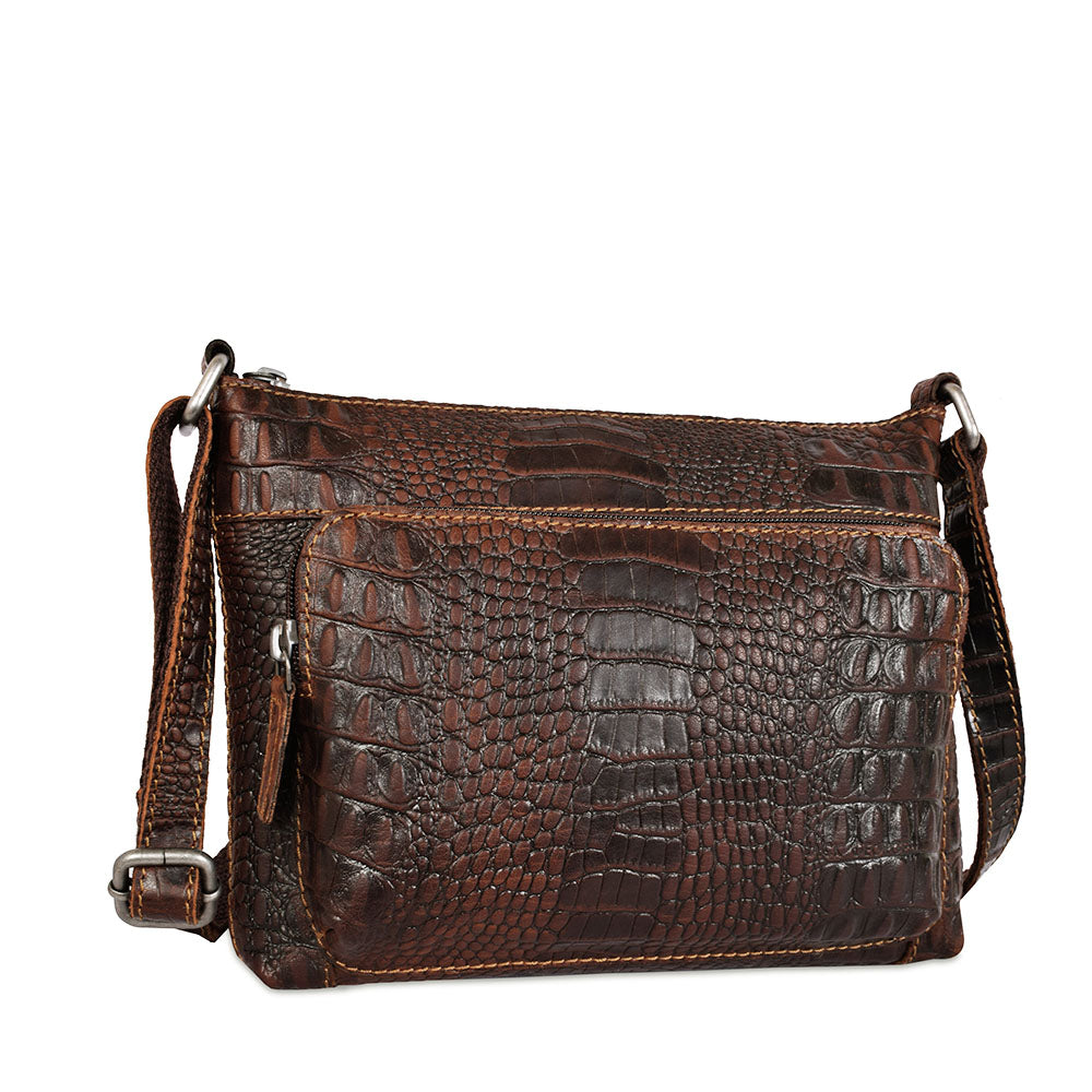 Hornback Croco Mini City Crossbody #HB810