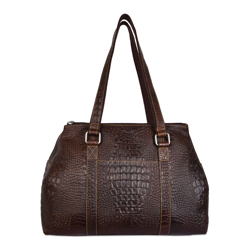 Hornback Croco Satchel Handbag #HB815