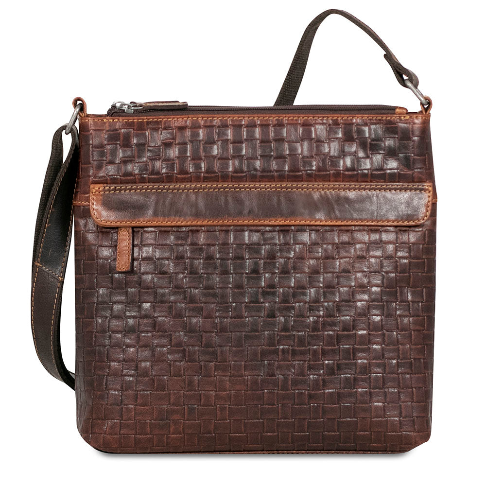 Woven Zippered Crossbody Hobo Bag #WF832