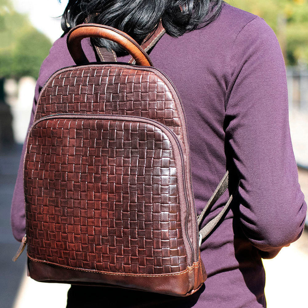 Woven Small Backpack #WF835