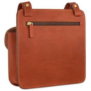 University Pocket Crossbody Handbag #2649 Cognac Right Back