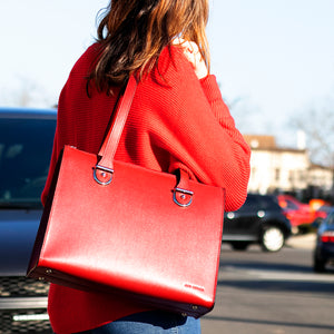 Chelsea Large Shoulder Bag #5885 Red Lifestyle 2