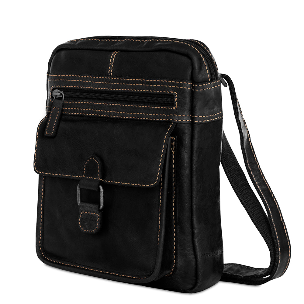 Voyager Slim Crossbody #7204 Brown Right Front