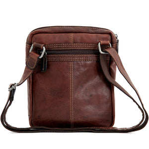 Voyager Slim Crossbody #7204 Brown Back