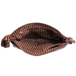 Voyager Large City Crossbody #7299 Brown Interior