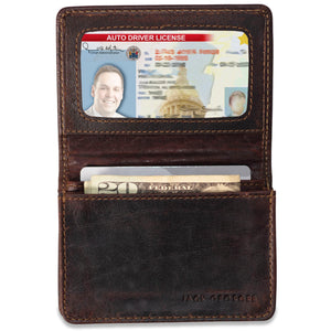 Voyager Card Holder Wallet #7306 Brown Interior