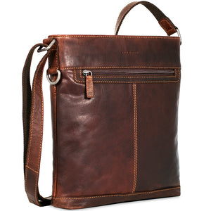 Voyager Crossbody Bag #7312 Brown Left Front