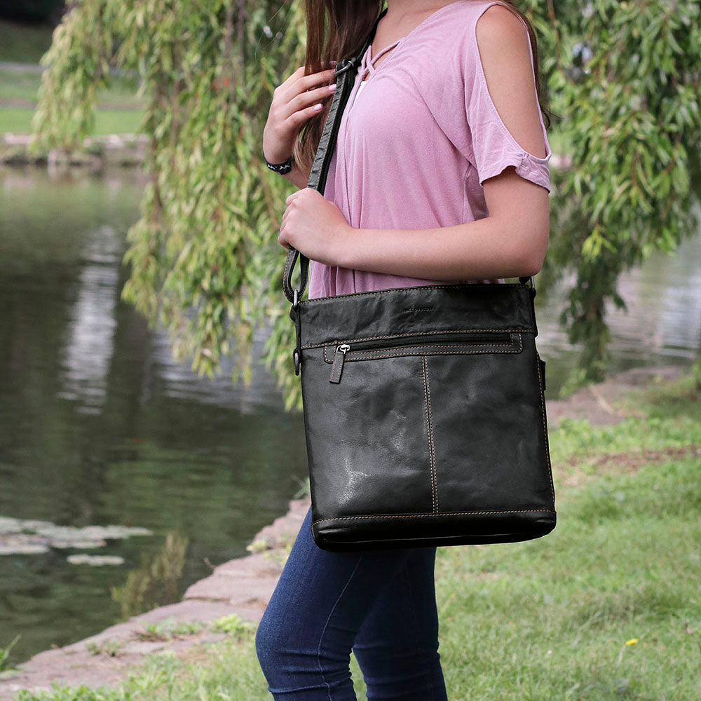 Voyager Crossbody Bag #7312 Black Lifestyle