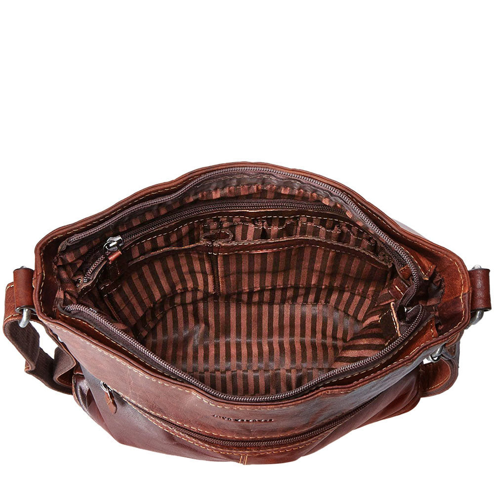 Voyager Crossbody Bag #7312 Brown Interior