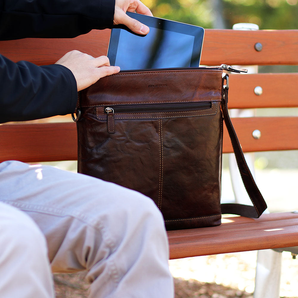 Voyager Crossbody Bag #7312 Brown Lifestyle 3