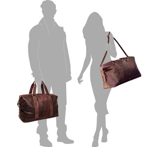 Voyager Duffle Bag #7319 Brown Silhouettes