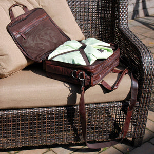 Voyager Large Travel Briefcase #7328 Brown Beauty