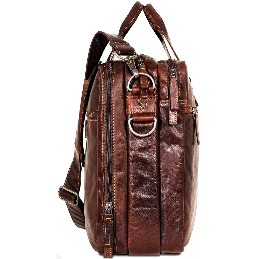 Voyager Large Travel Briefcase #7328 Brown Right Side