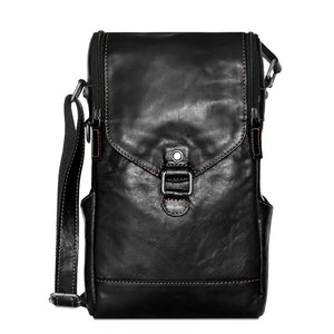 Voyager Crossbody Messenger & Wine Bag #7513 Black Front