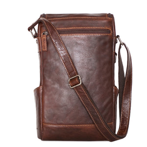 Voyager Crossbody Messenger & Wine Bag #7513 Brown Back