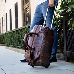 Voyager Wheeled Duffle Bag #7520 Brown Lifestyle 2