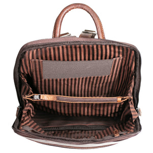 Voyager Adele Slim Backpack #7537 Brown Interior