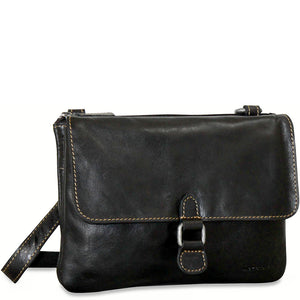Voyager Wallet on a String #7672 Black Right Front