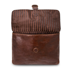 Voyager Wallet on a String #7672 Brown Open Front