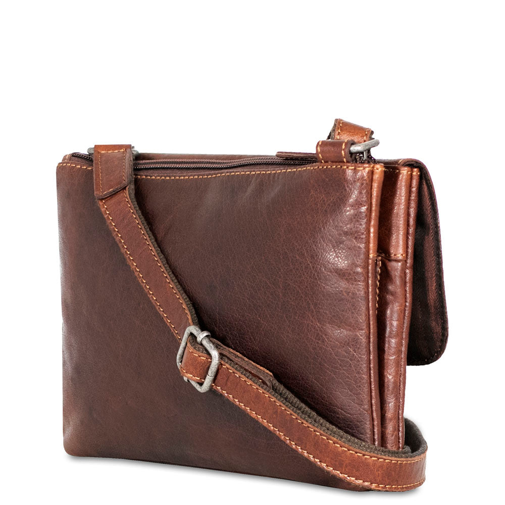 Voyager Wallet on a String #7672 Brown Right Back