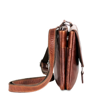 Voyager Wallet on a String #7672 Brown Right Side