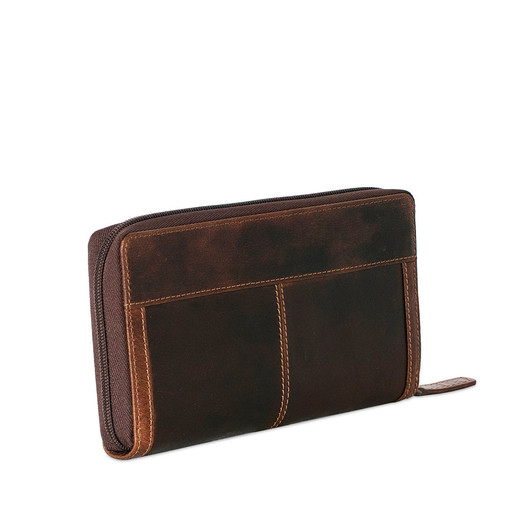 Voyager Large Zip-Around Travel Wallet 7724 Right Back