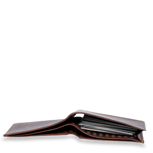 Voyager Bifold Wallet with Gusseted Currency Pocket #7731 Brown Top