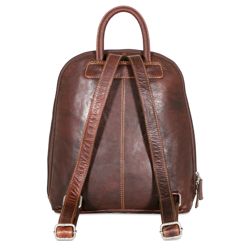 Voyager Small Backpack #7835 Brown Back