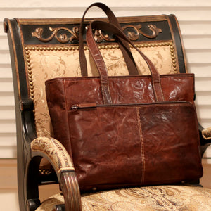Voyager Business Tote Bag #7917 Brown Beauty