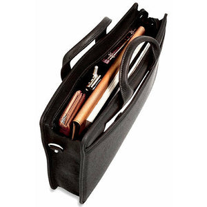 Platinum Special Edition Slim Leather Briefcase #8201 Black Interior