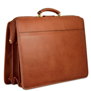 Belmont Classic Leather Briefbag #B2005 Cognac Right Back