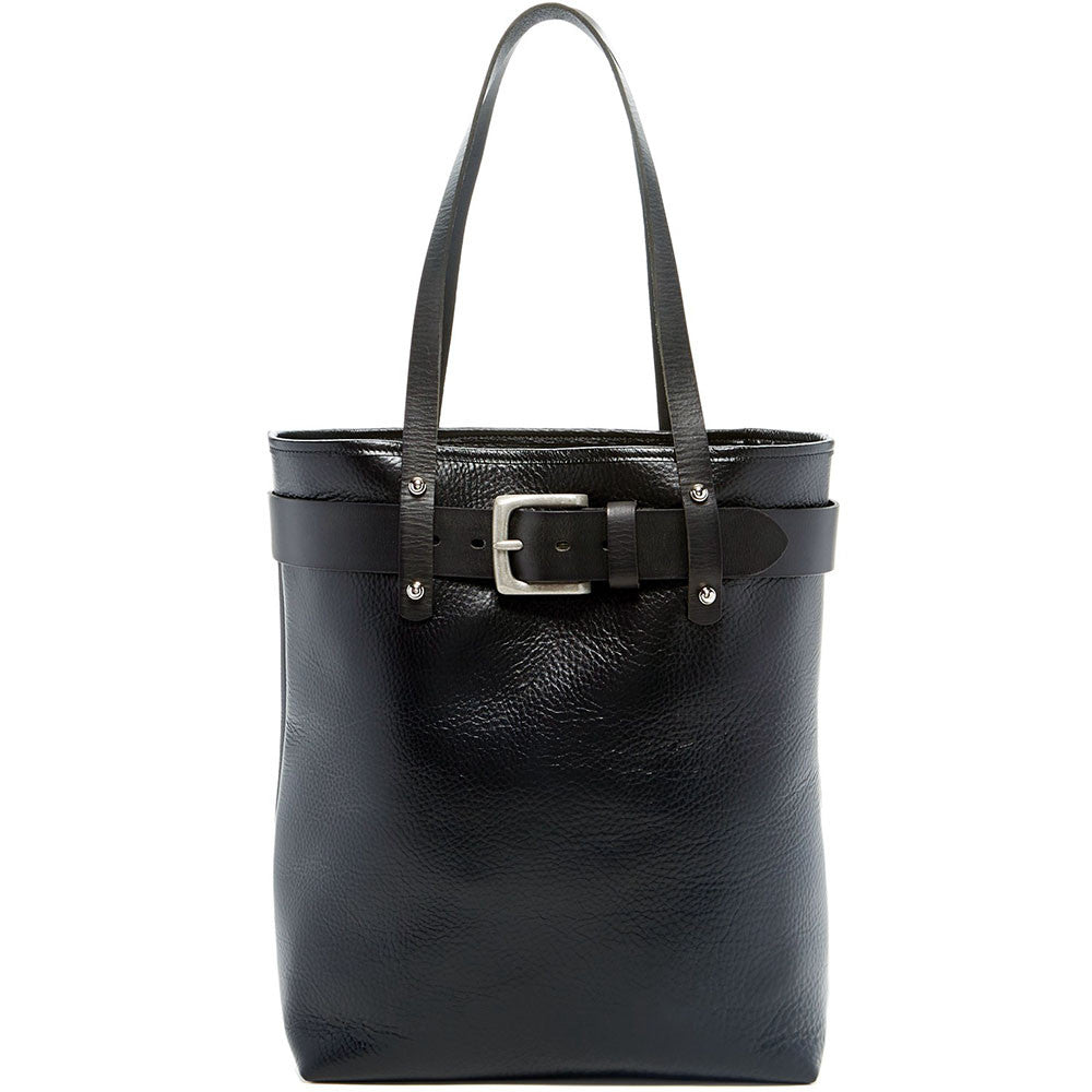Leather Open Top Tote Bag Belmont #B2971 - Made in USA | Jack Georges