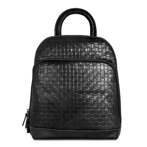 Voyager Woven Small Backpack #WF835 Black Front Right