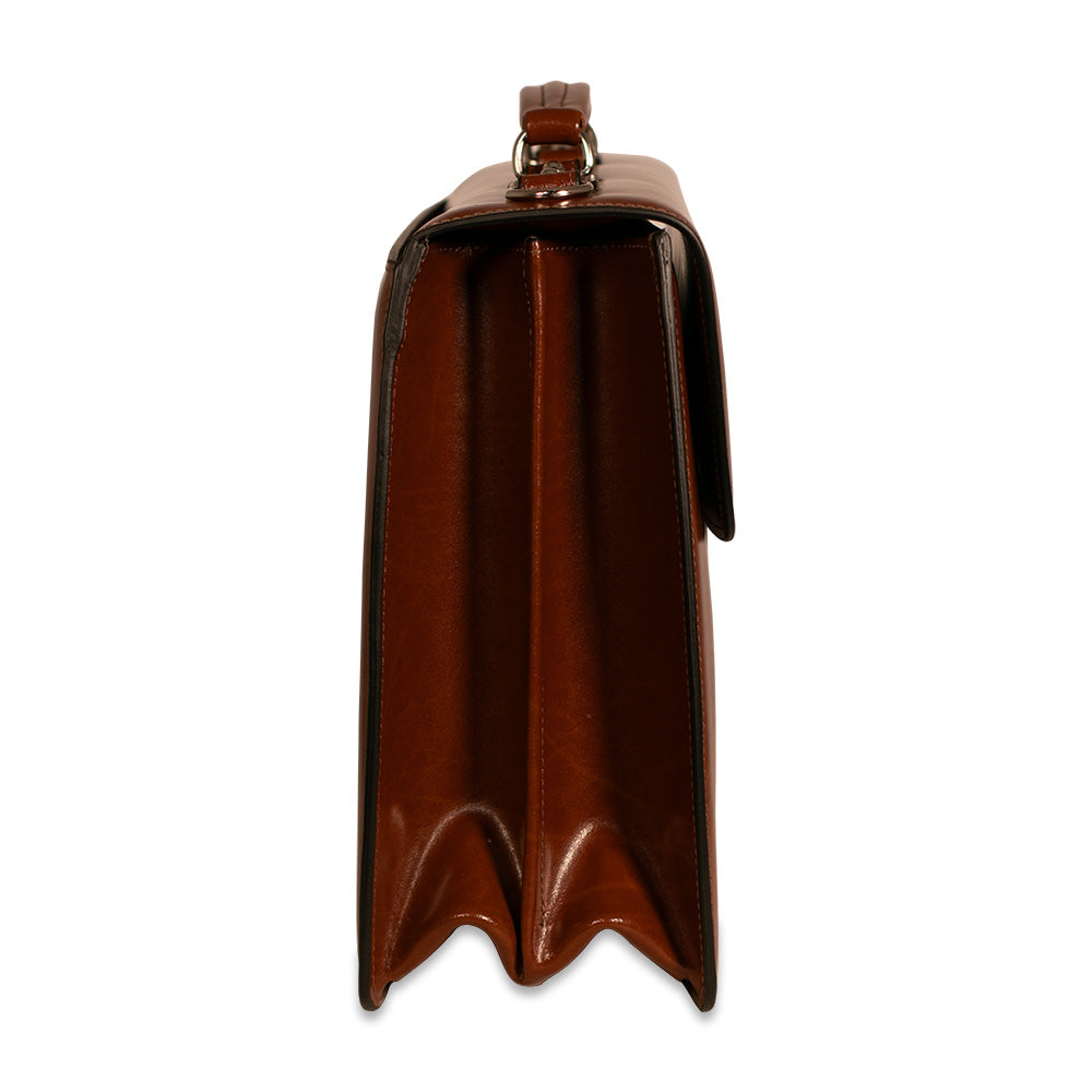 Leather Briefcase - Elements Executive 2 Gusset #4402 | Jack Georges