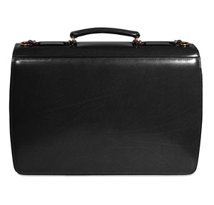 Elements Executive Leather Briefcase #4403 Black Back