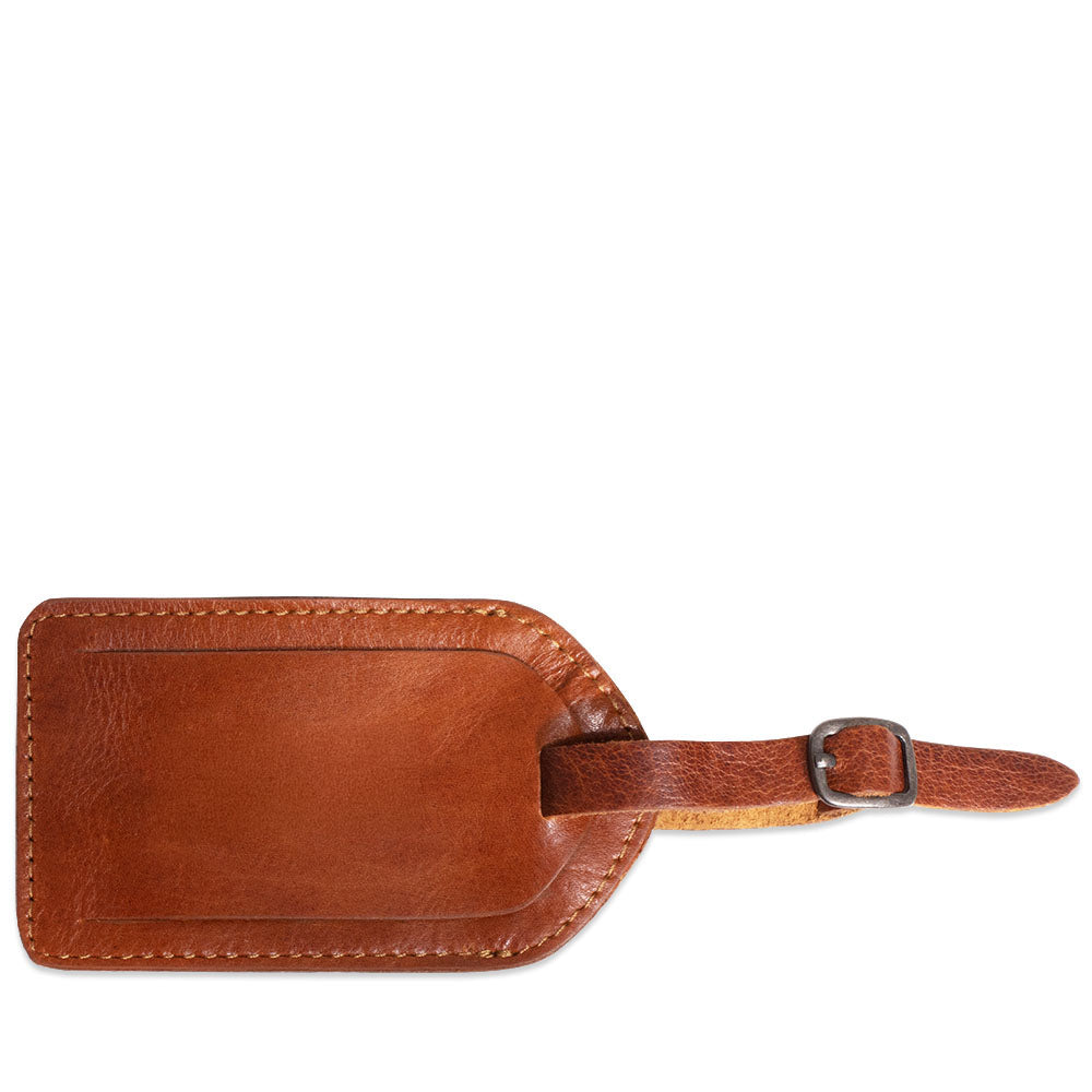 Leather Luggage Tag/ID Tag - Voyager #7101 | Jack Georges