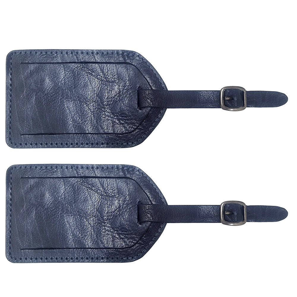 Leather Luggage Tag/ID Tag (Set of 2) - Voyager #7101 | Jack Georges