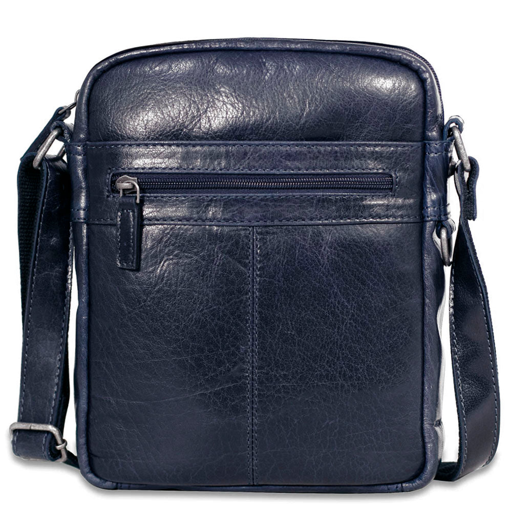Leather Slim Crossbody Bag - Voyager #7203 | Jack Georges