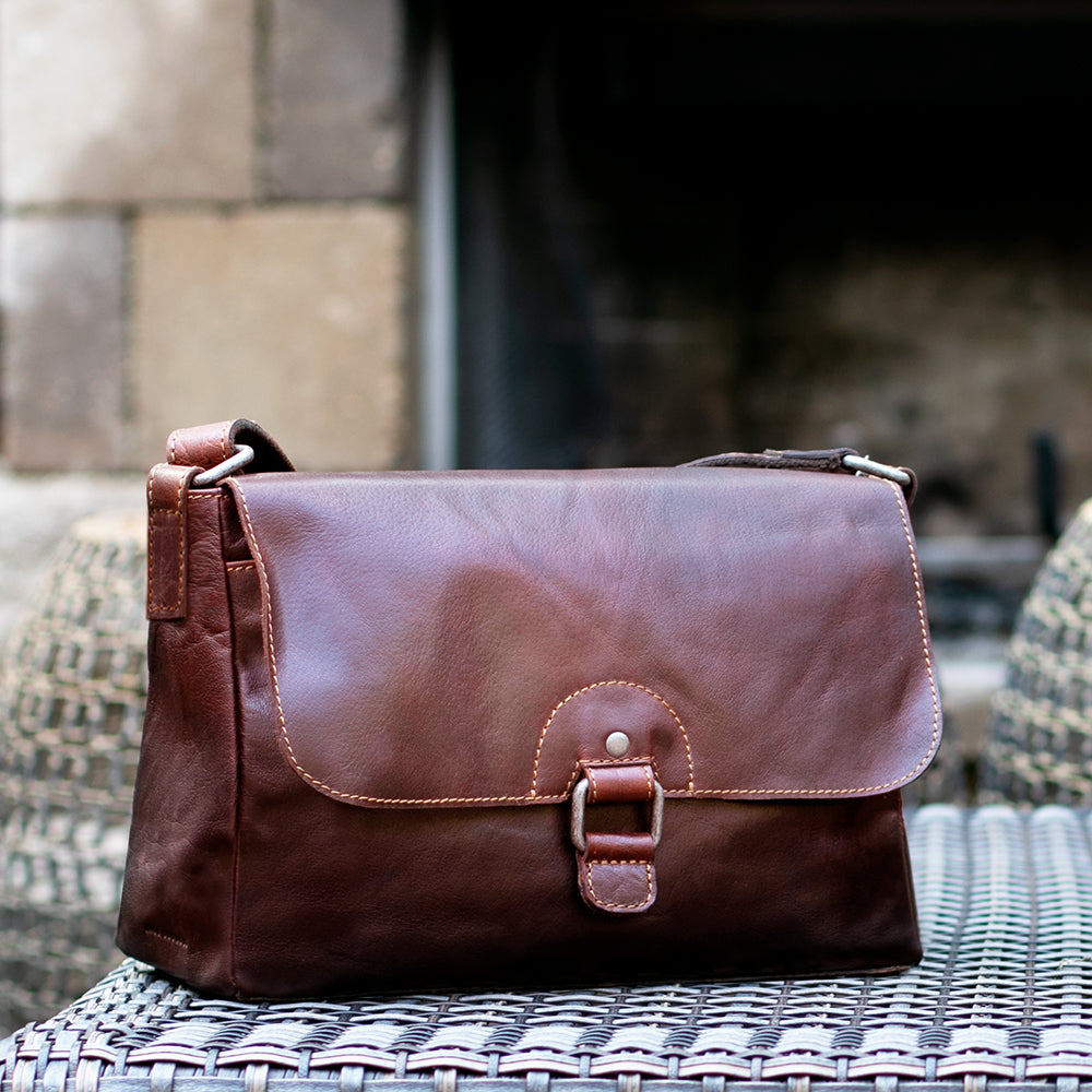 Leather Crossbody Handbag - Voyager Olivia #7218 | Jack Georges