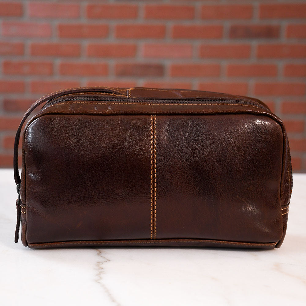 Leather Toiletry Bag - Voyager #7220 | Jack Georges